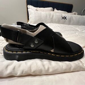 Original DOC MARTEN chunky flat sandal. Black Sz 8 brand new!!